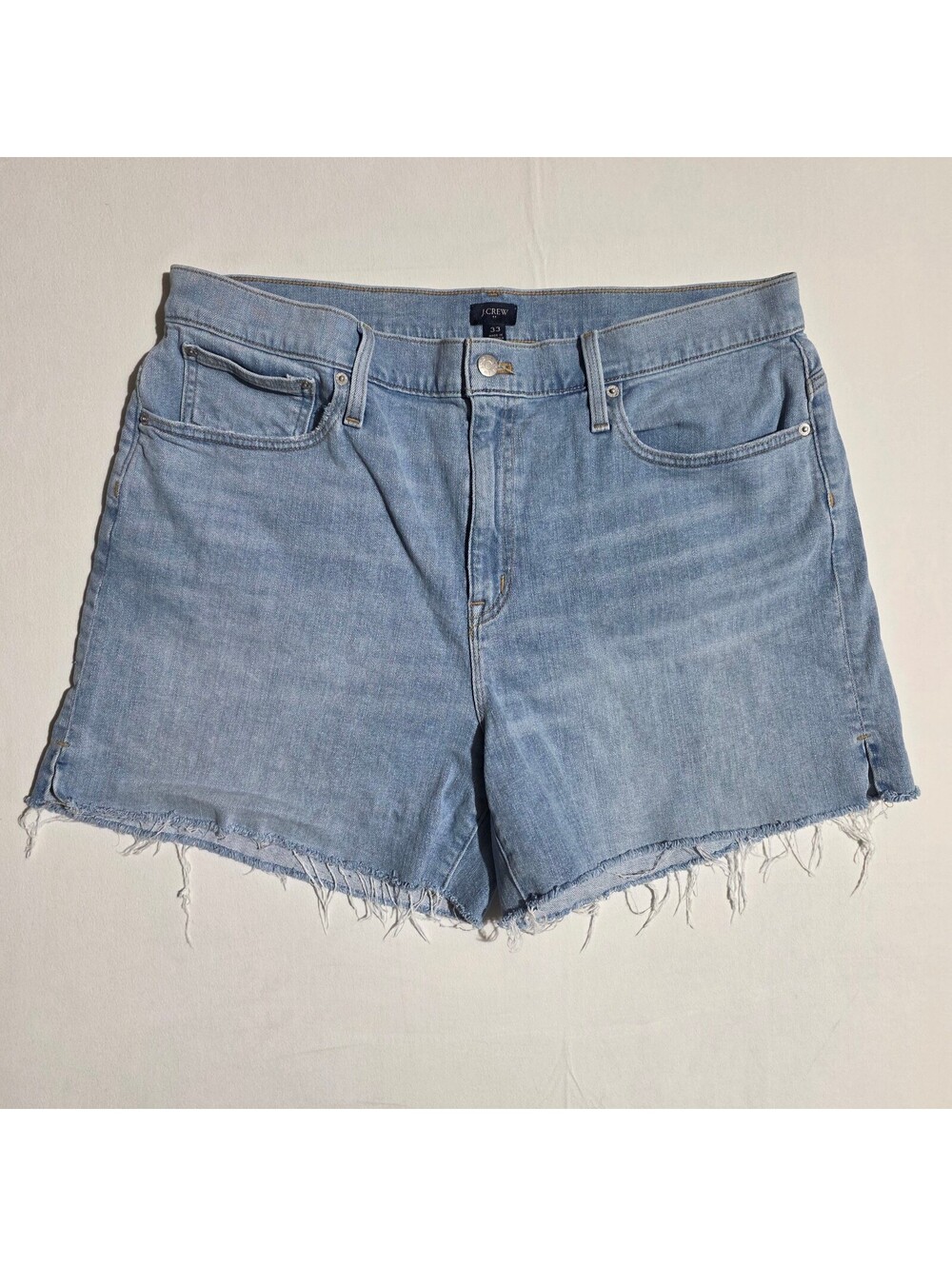 J.Crew Light Blue Denim Cut-Off Shorts Size 33